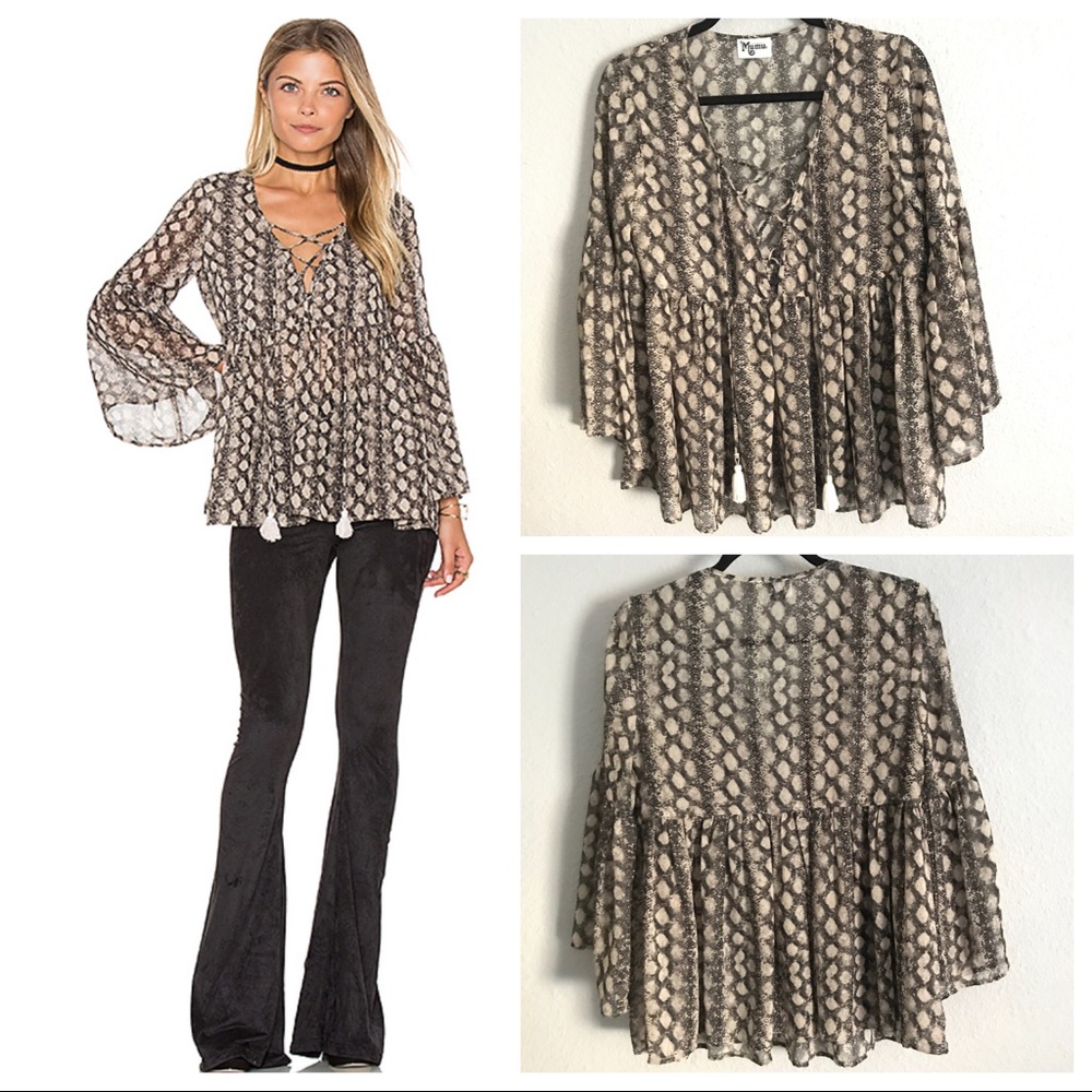 Show Me Your Mumu Poet Tie Top S - Picture 12 of 12